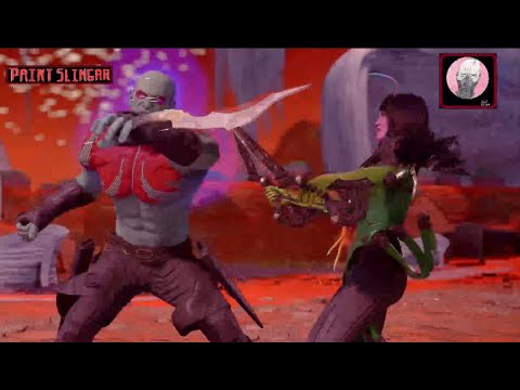 Drax the Destroyer takes on The Celestial Madonna, Mantis - Guardians of the Galaxy