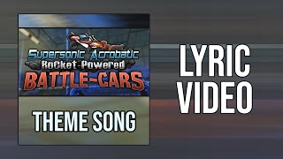 Cover art for supersonic acrobatic rocket powered battle cars theme