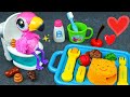 60 Minutes Ultimate Cooking Toys Playset Satisfying Unboxing Flamingo Kitchen Set ASMR Tina Review