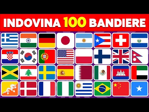 🚩 Riconosci la Bandiera in 2 Secondi? 🌍 | Sfida delle 100 Bandiere!