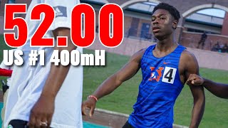 He ran the US #1 400mH!!! FULL RACE VIDEO