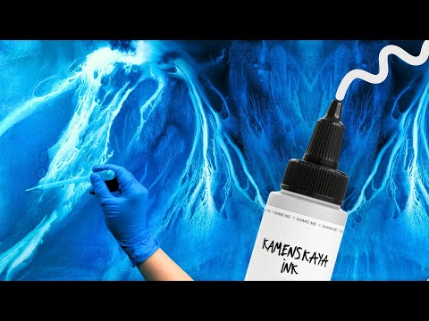 These paints are INCREDIBLE! Kamenskaya Delaminating Inks Review