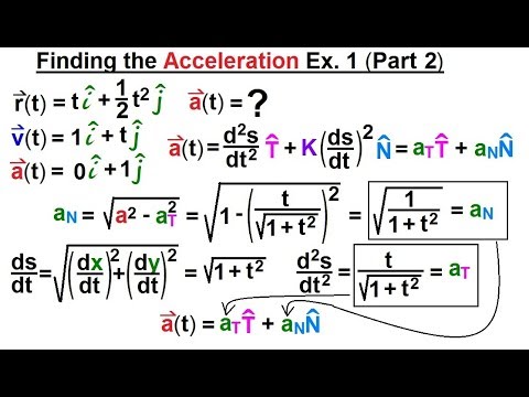 Calculus 3 Vector Calculus Motion in a Plane 1 of 15 General Concept