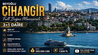 Luxury Bosphorus View Apartment | Cihangir 3+1 Daire | Istanbul House Tour