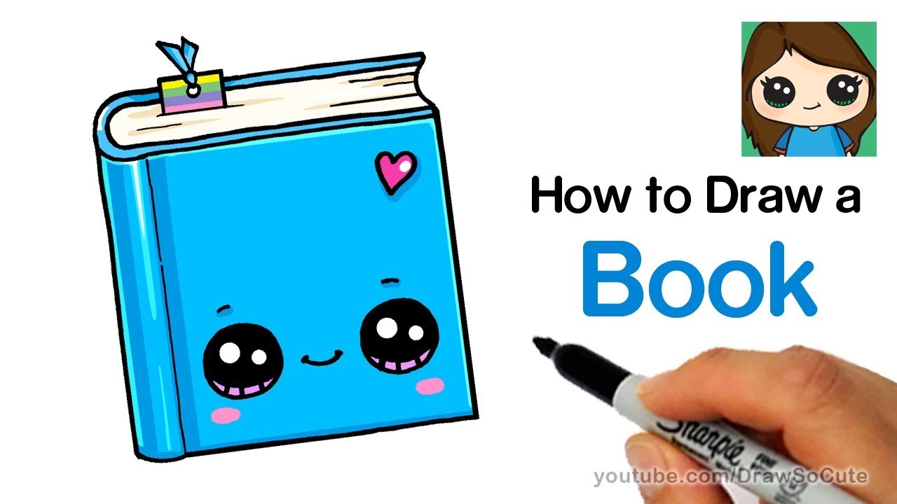 How To Draw A Book Easy Cute Back To School Supplies How To Draw A Book Easy Cute Back To School Supplies