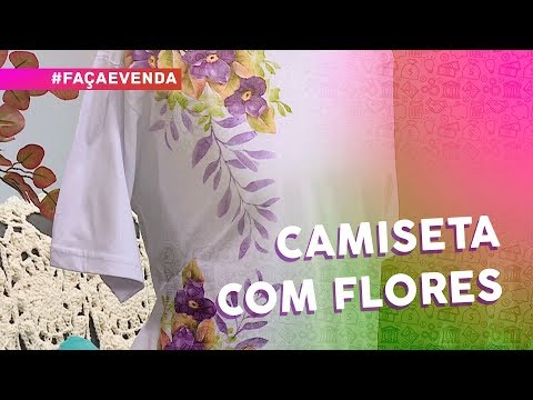 Camiseta com flores por Luis Moreira e Iran Silva