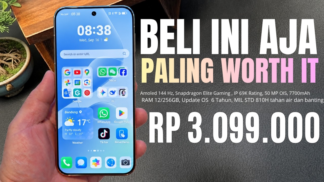 CUMA INI YANG MASIH WARAS‼️RAM 12/256 GB, 7700 MAH - HP 3 JUTAAN TERBAIK PALING WORTH IT AKHIR TAHUN