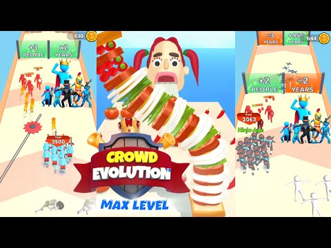 I Reached Max Level in BOTH Crowd Evolution 3D & Sandwich Runner 3D! (Satisfying Gameplay)