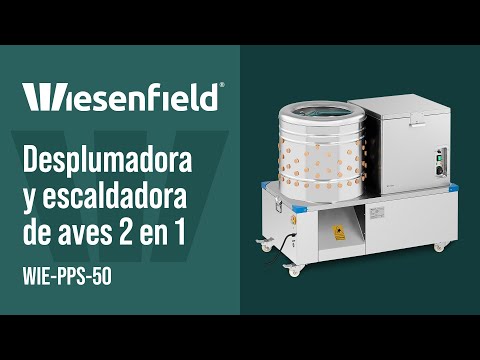vídeo - Desplumadora y escaldadora de aves 2 en 1 - tambor de 50 cm - 2 - 3 pollos por min