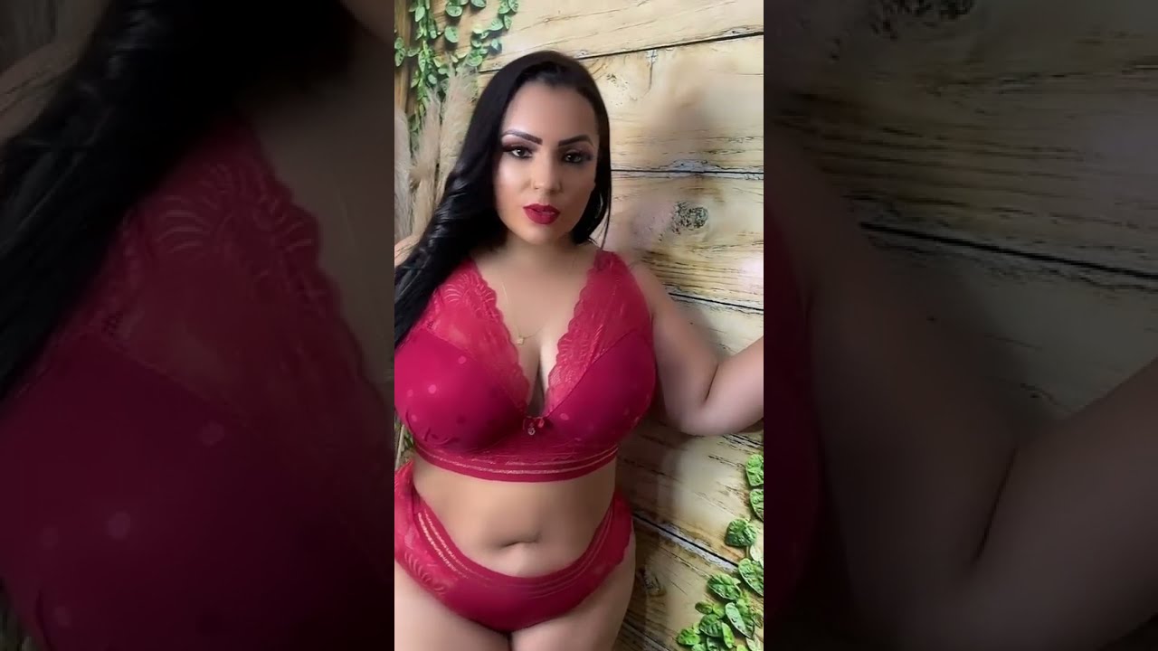 Conjunto de Lingerie Plus size, charmoso e elegante