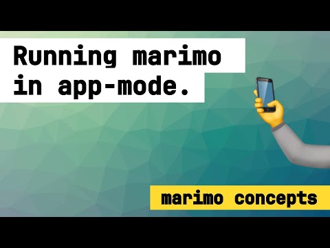 How to run marimo notebooks as web apps