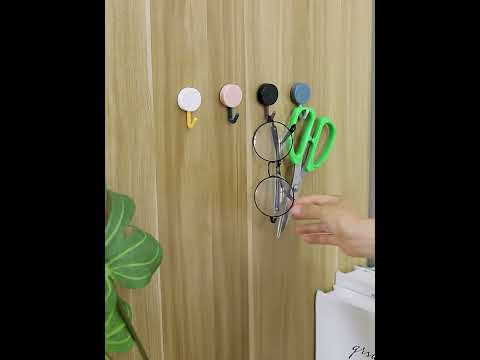 Solid Color Wall Hook Set Of 10