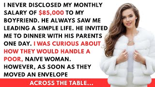 I Acted very Poor And Naive At Dinner With My Boyfriend’s Rich Parents — The Reveal Shocked Everyone