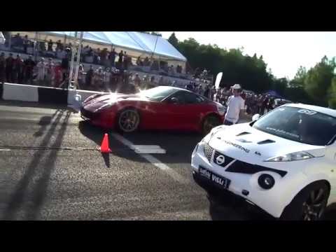Nissan Juke R VS  Ferrari 599 GTO