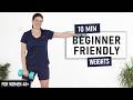10 MIN Beginner Weights Workout for Women over 40