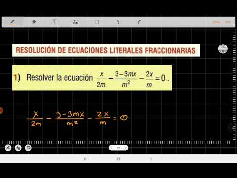 Ecuaciones literales fraccionarias