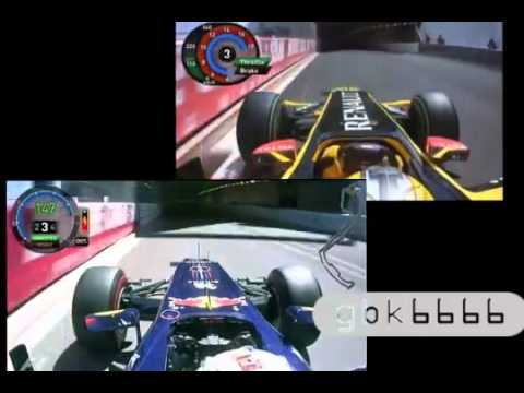Robert Kubica 2010 vs Sebastian Vettel 2011 Monaco