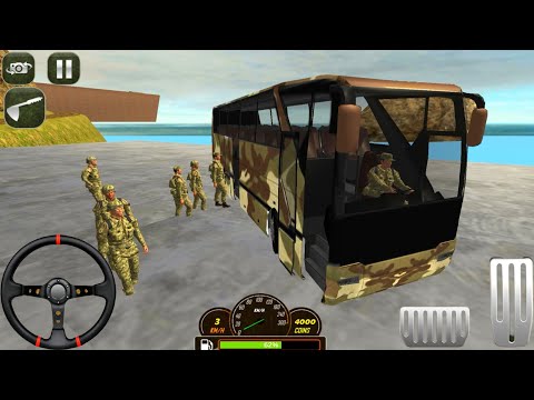 Army Bus Driving Fun - Military Coach Transporter 🚛 || Gameplay 03 || Flash Games Zone