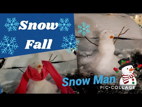 Snowfall in Mississippi # Fun with little Snowfall❄& Snowman⛄