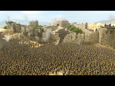 10,000 Aserai vs 5,000 Vlandians - Mount & Blade 2 Bannerlord