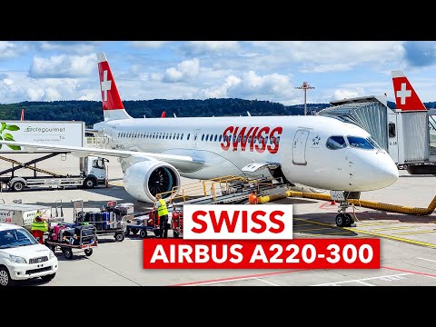 Miniatura de YouTube para SWISS Airbus A220-300