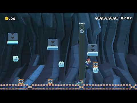 バネを使った神速全自動マリオ　auto mario by サブ　りょんりょん - Super Mario Maker - No Commentary 1bn