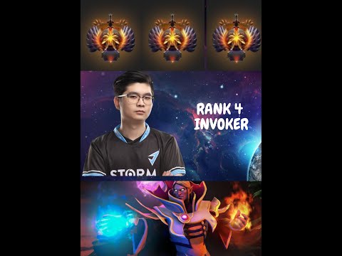 Dota 2 Top 4 Rank Invoker Quas Exort Gameplay