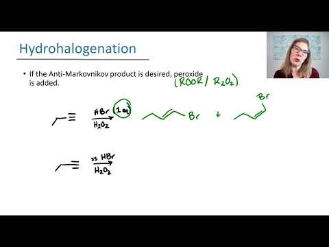 Hydrohalogenation of Alkynes