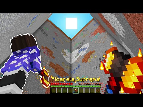 ESSA PICARETA PODE DESTRUIR UMA CHUNK INTEIRA NESSE SERVIDOR DE MINECRAFT