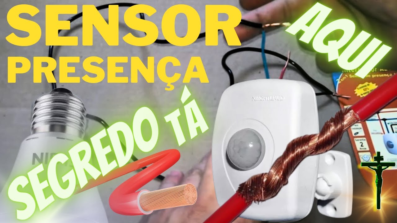 SENSOR DE PRESENÇA LAMPADA, COMO INSTALAR SENSOR DE PRESENÇA FÁCIL