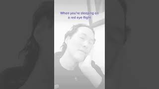 When They Turn the Lights Back on During a Red Eye Flight… #shorts #redeye