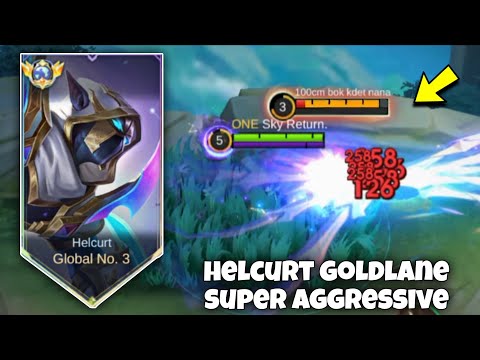 TOP GLOBAL HELCURT PERFECT & SUPER AGGRESSIVE GAMEPLAY!!🔥😳 ( BEST BUILD 2025 ) MLBB