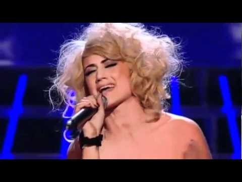 X Factor: Katie Waissel - Give up on me (funny)