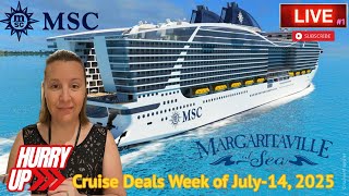 Weekly Cruise Specials!! | Monday Fast Deals #1 | This week: MSC & Margaritaville Cruise Deals!!