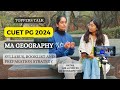 MA Geography toppers talk | AIR14 | CUET PG Topper | Preparation strategy MA geography 2024 | JNU DU