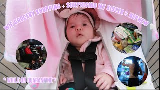 WIC GROCERY SHOPPING + SURPRISING MY SISTER WHILE ON QUARANTINE 🤍🎁 | PREGNANT AT 15 | TEEN MOM
