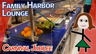 COMPLETE Family Harbor Lounge Tour… Free Lattes! - Carnival Jubilee