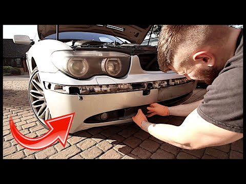 BMW E65 E66 7 SERIES FRONT BUMPER REMOVAL REPLACEMENT