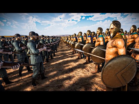 100,000 WEHRMACHT VS 2,000,000 SPARTANS - Ultimate Epic Battle Simulator 2 | UEBS 2
