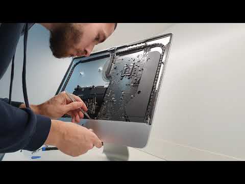 iMac 21' Retina замена SSD, RAM