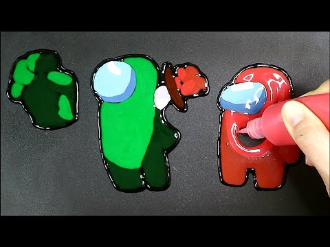 Among Us Pancake Art - Die moments 2