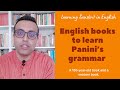 Books To Learn Panini S Sanskrit Grammar In English