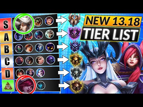 NEW 13.18 TIER LIST (UPDATED) - BEST META Champions to MAIN - LoL Update Guide