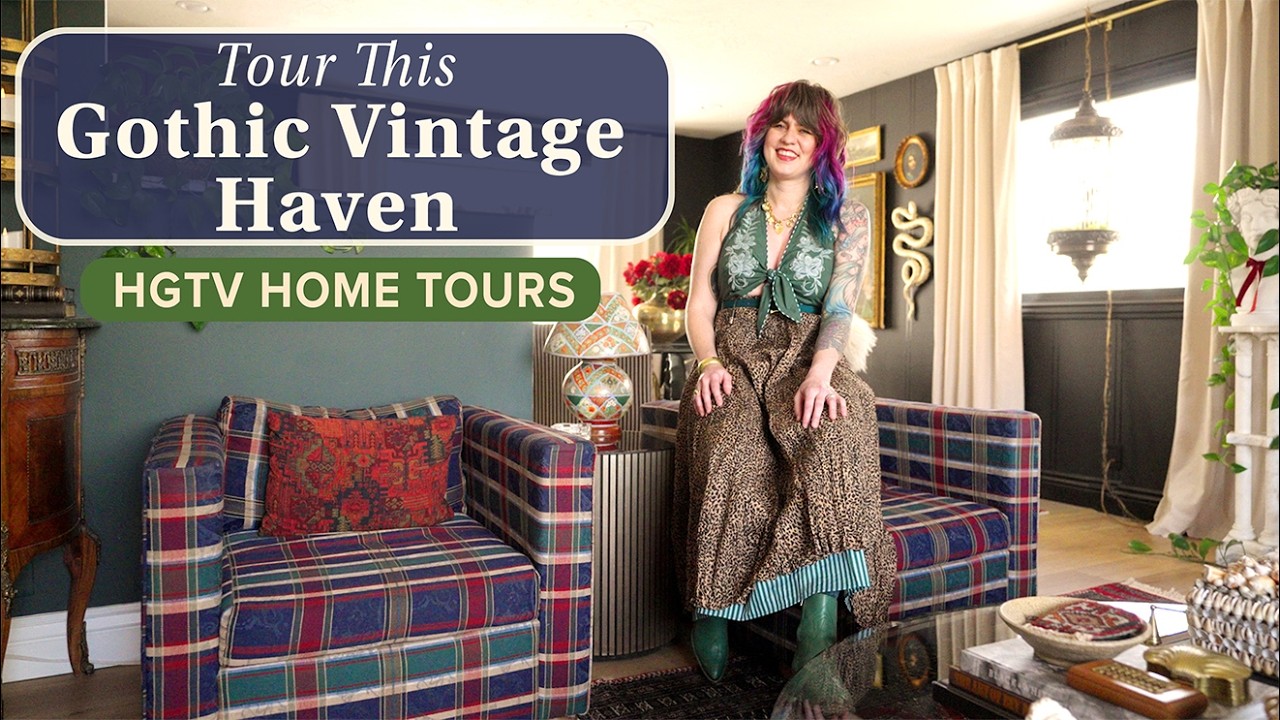 Tour This Moody Gothic ’70s Split-Entry Home (Speakeasy + Original Sauna!) | HGTV Home Tours