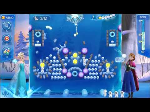 Frozen Free Fall: Icy Shot Level 156 - NO BOOSTERS ☃☃☃