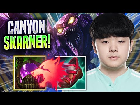 CANYON IS SO CLEAN WITH SKARNER! - DK Canyon Plays Skarner JUNGLE vs Poppy! | Season 2022