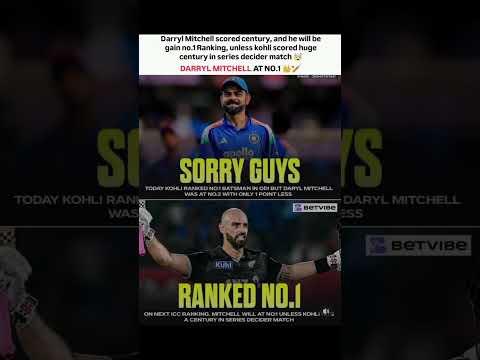Darryl Mitchell Claims No.1 Spot After Stunning Century | Kohli Must Respond!