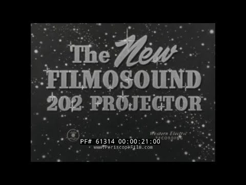 1952 BELL & HOWELL 16mm FILMOSOUND 202 PROJECTOR SALES & PROMOTIONAL FILM 61314