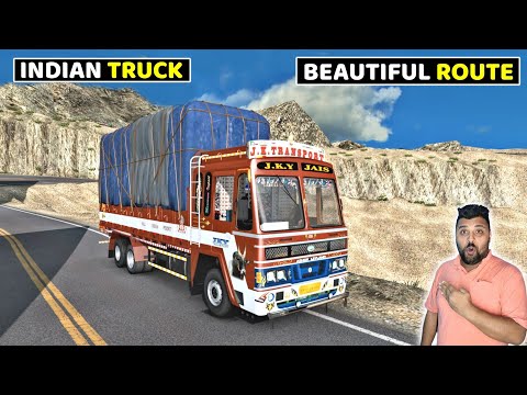 Indian Truck on Very Amazing Beautiful Road | Best Truck Simulator Games | Offroad Truck Game