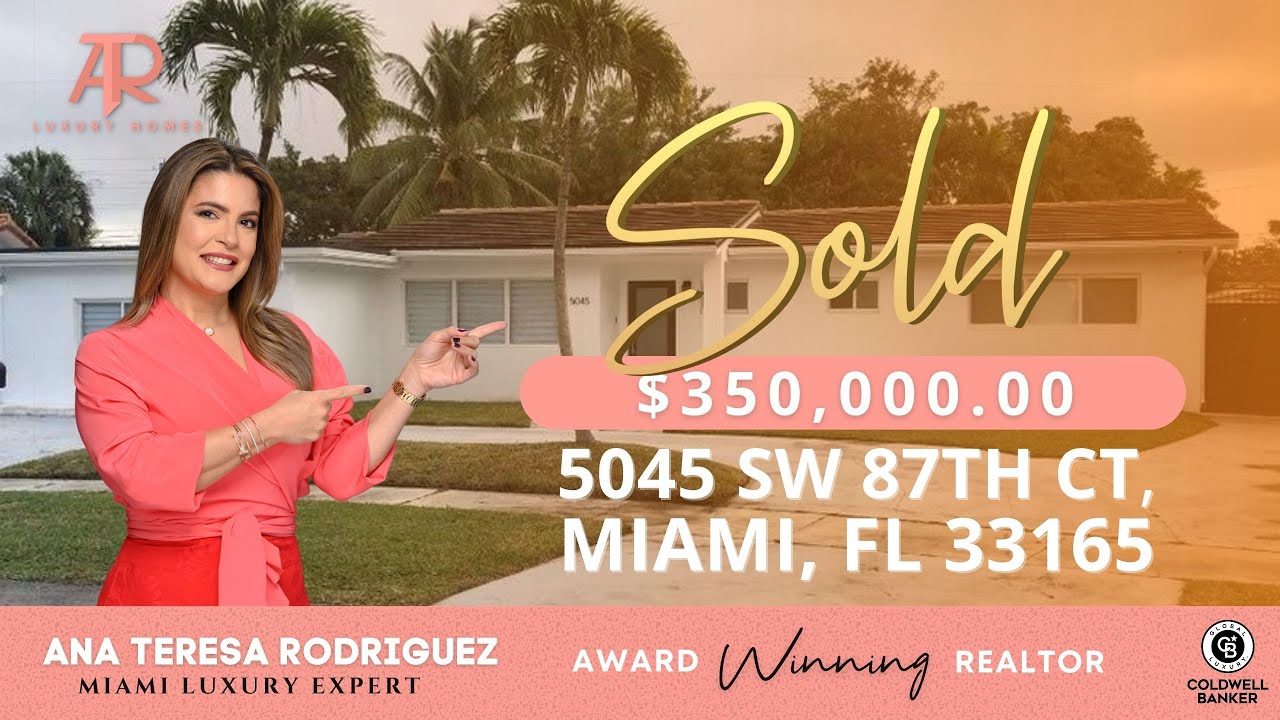 #Miami SOLD: 5045 SW 87th Ct, Miami, Florida.